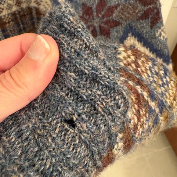 Vintage Scottish Shetland Wool Knit Alpine Club Room Sweater Size Large - Picture 15 of 15